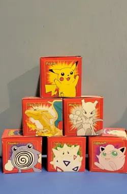 Pokemon 1999 Limited Edition 23 Karat Gold Plated Trading Cards Full Set Of 6 - Image 1