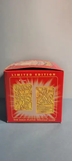 Pokemon 1999 Limited Edition 23 Karat Gold Plated Trading Cards Full Set Of 6 - Image 3