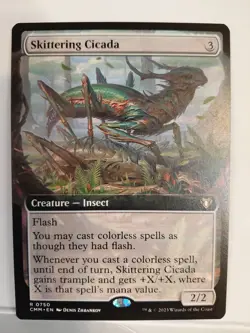 Skittering Cicada (Extended Art) Commander Masters Regular - Image 1