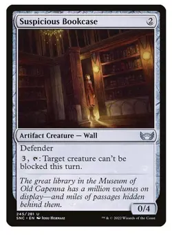 NM Suspicious Bookcase, MTG, Streets of New Capenna, Magic the Gathering, 245 - Image 1