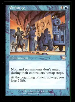MTG Embargo LP Light Play Mercadian Masques [5109] - Image 1