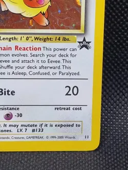 Eevee #11 - Black Star WOTC Holo Promo - Pokemon Card - Near Mint - Free Post - Image 5