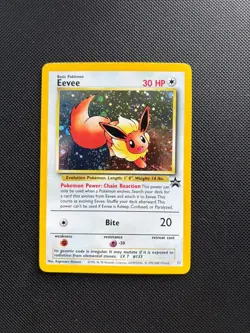 Pokemon Card Black Star Promo Eevee 11 Holo WOTC - Image 1