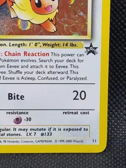 Eevee #11 - Black Star WOTC Holo Promo - Pokemon Card - Near Mint - Free Post - Image 5