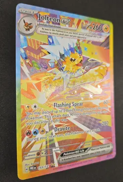 Pokemon Jolteon ex 153/131 SIR Sv: Prismatic Evolutions Holo NM PACK FRESH - Image 3