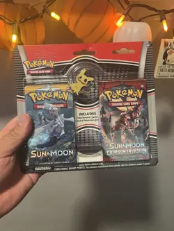 X3 Pokemon TCG Sun & Moon Booster Blister 2 Packs W/Tyranitar Pin New Sealed - Image 2
