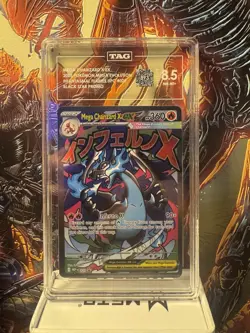 Pokemon TCG English - Mega Charizard X ex - 023 Mega Evolution Promo TAG 8.5 🐉 - Image 1