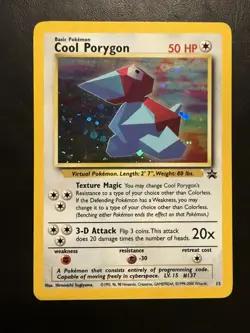 Pokemon TCG Cool Porygon Black Star Promo Holo Foil Near Mint NM - Image 1
