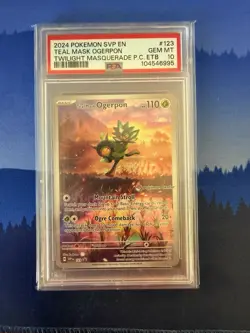 Teal Mask Ogerpon - 123 (Pokemon Center Exclusive) 123 PSA 10 - Image 1