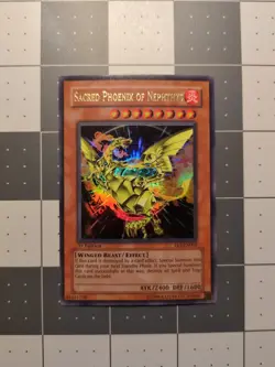 Yugioh! Sacred Phoenix of Nephthys FET-EN005 Ultra Rare 1st Edition - Image 1