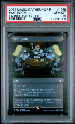 MTG PSA 10 Fallout War Room Foil Promo #1068 Launch Party WPN PIP ReleaseBuyABox - Image 1