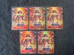 Set Of 5 Monkey.D.Luffy Treasure Booster Set Promos (ST10-006) Foil Eng - Image 1