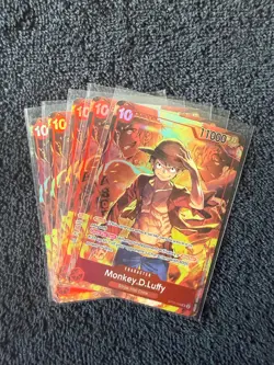 Set Of 5 Monkey.D.Luffy Treasure Booster Set Promos (ST10-006) Foil Eng - Image 3