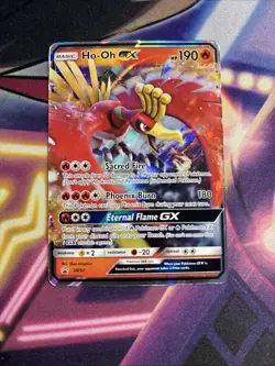 HO-OH GX - SUN & MOON - SM57 Black Star Promo Pokemon TCG NM - Image 1
