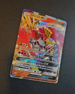 2017 Pokemon TCG - Ho-Oh GX SM57 Black Star Promo Rare Holo Full Art - NM - Image 3