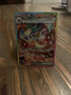 Pokemon TCG Flareon EX Prismatic Evolutions 146/131 Sir Illustration Rare Card - Image 1