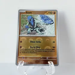 Sawk 049/086 Poke Ball Holo White Flare WHT English Pokemon Card NM - Image 1