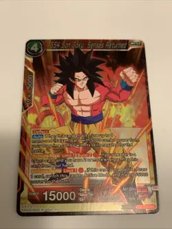 Dragonball Super Card Game,SS4-Son Goku-Senses Returned-Hologram Card-Battle - Image 1