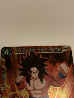 Dragonball Super Card Game,SS4-Son Goku-Senses Returned-Hologram Card-Battle - Image 2