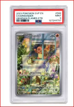Charmander 044 Sv: Scarlet & Violet Promo Cards Obsidian Flames ETB PSA 9 - Image 1
