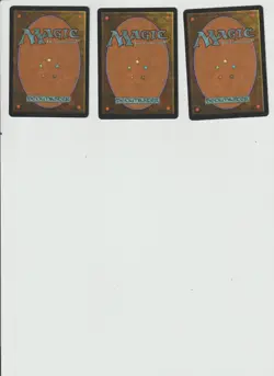 Lot x3 Horn of Greed SIGNED MAGIC MTG ENGLISH Stronghold 1998 EX-NM VINTAGE - Image 2