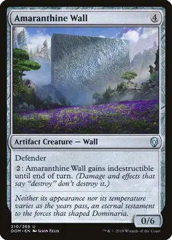 NM Amaranthine Wall, MTG, Dominaria, Magic the Gathering, 210 - Image 1