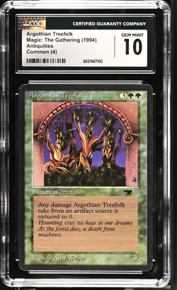 ARGOTHIAN TREEFOLK Antiquities CGC 10 Gem Mint MTG [Nostalgium] - Image 1