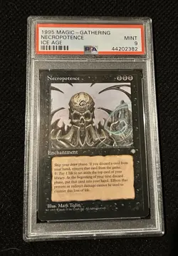 MTG Necropotence Ice Age PSA 9 - Image 2