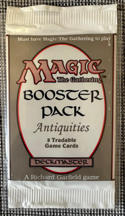 Magic The Gathering MTG Antiquities Factory Sealed Booster Pack 1994 Unsearched! - Image 1