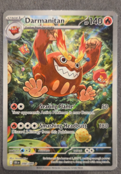 Darmanitan 098/086 Illustration Rare Scarlet Violet Black Bolt POKEMON TCG - Image 1