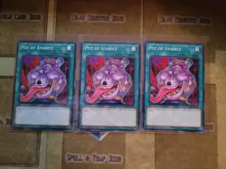 YUGIOH 3X POT OF AVARICE COMMON 1ST ED NM (EGS1,SDHS) - Image 1
