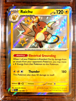 Raichu Shiny Rare #132 - CGC GEM MINT 10 - 2024 SV Paldean Fates - Pokemon TCG - Image 2