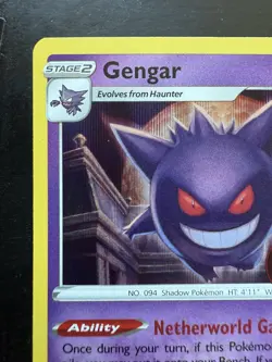 Pokemon Gengar Prerelease SWSH241 Lost Origin Stamped Black Star Promo (NM) - Image 2