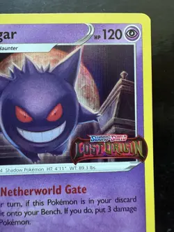Pokemon Gengar Prerelease SWSH241 Lost Origin Stamped Black Star Promo (NM) - Image 3