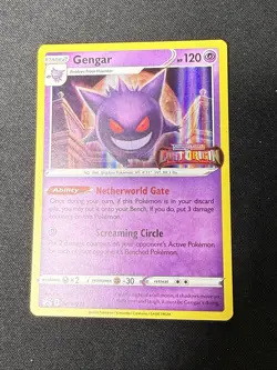 Gengar Lost Origin Stamped Pokemon Sword & Shield Holo Card 2022 SWSH241 - Image 1