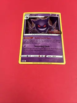 Pokemon TCG Gengar SWSH241 Lost Origin Stamped Prerelease Black Star Promo Card - Image 2