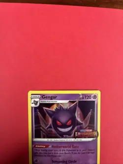 Pokemon TCG Gengar SWSH241 Lost Origin Stamped Prerelease Black Star Promo Card - Image 3