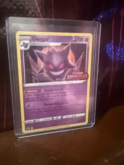Pokemon Gengar SWSH241 Lost Origin Prerelease Holo Black Star Promo Perfect Card - Image 1