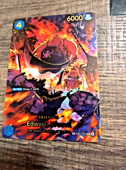 Edward Weevil SP R EB01-023 THE AZURE SEA'S SEVEN ONE PIECE Card ENGLISH OP14 NM - Image 1
