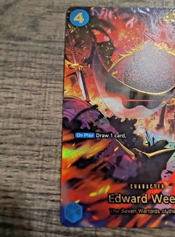 Edward Weevil SP R EB01-023 THE AZURE SEA'S SEVEN ONE PIECE Card ENGLISH OP14 NM - Image 3