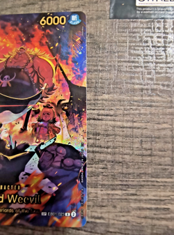 Edward Weevil SP R EB01-023 THE AZURE SEA'S SEVEN ONE PIECE Card ENGLISH OP14 NM - Image 4