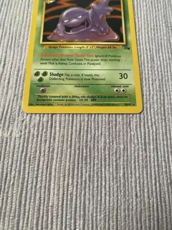 Pokemon Muk TCG Fossil Card 28/62 Unlimited Rare Non-Holo LP-MP - Image 5