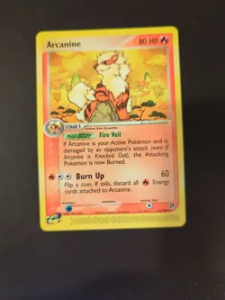 Pokemon TCG Arcanine EX Sandstorm 15/100 e-Series Fire Type Rare Card NM - Image 1