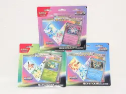 Pokemon S&V Prismatic Evolutions Tech Sticker Collection Set Lot Of 3 Sealed New - Image 1