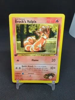2000 Pokemon Gym Heroes 1st Edition 73/132 Brock's Vulpix - Image 1