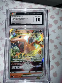 Pokemon TCG Charizard Vstar 2022 015/100 Star Birth Japanese Holo CGC 10 Gem MT - Image 1