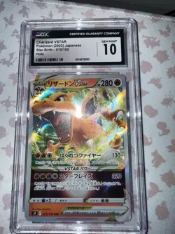 Pokemon TCG Charizard Vstar 2022 015/100 Star Birth Japanese Holo CGC 10 Gem MT - Image 2