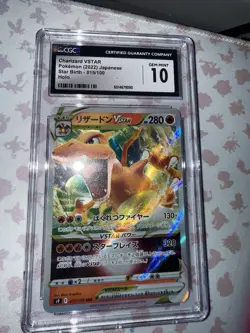 Pokemon TCG Charizard Vstar 2022 015/100 Star Birth Japanese Holo CGC 10 Gem MT - Image 3