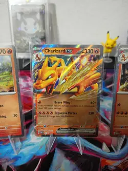 Charizard Ex Super Premium Collection Pokemon TCG Promo Set 161 004 005 2024 - Image 3