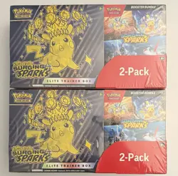 Pokemon Surging Sparks Elite Trainer Box/Booster Bundle Costco 2-Pack (LOT OF 2) - Image 1